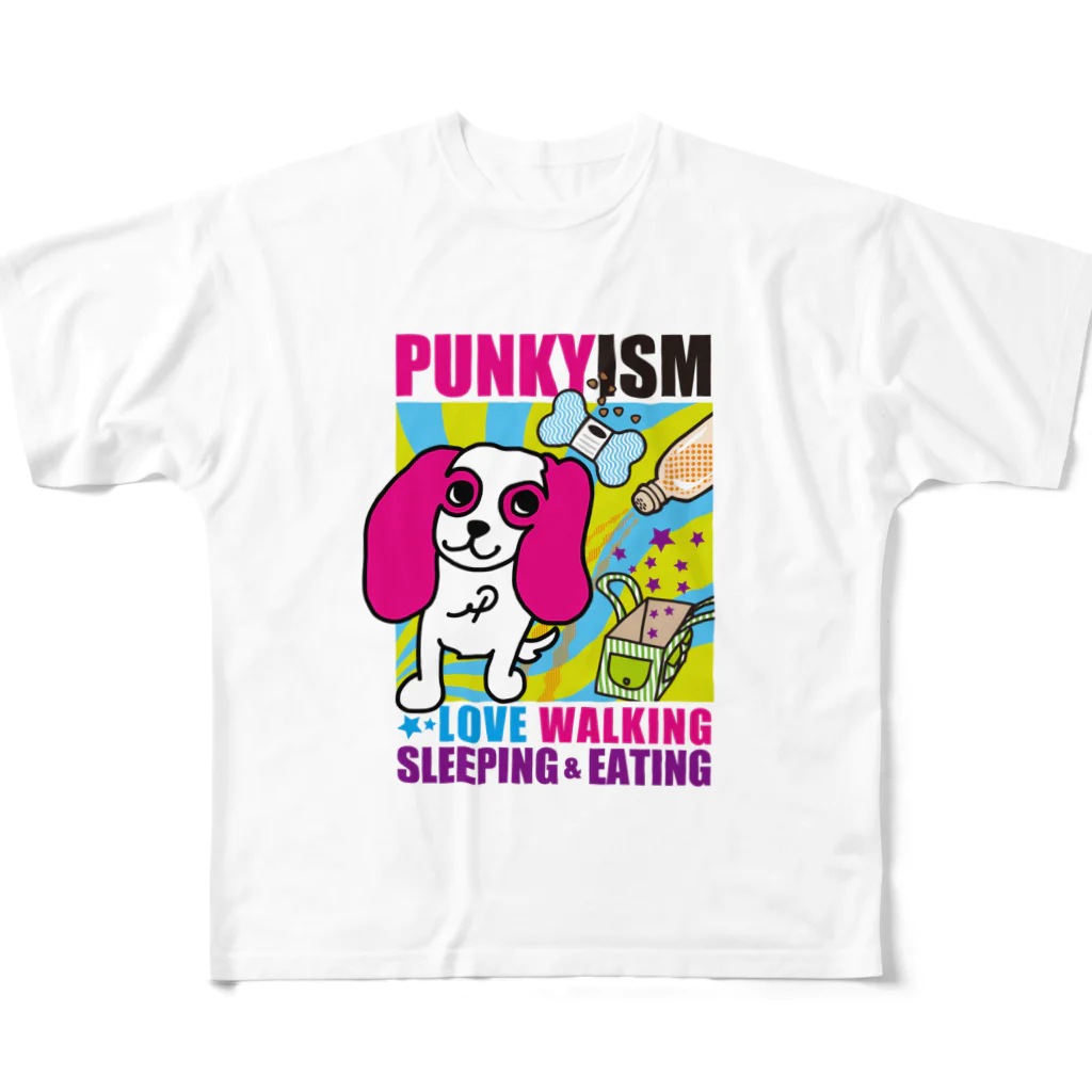 パンキーくんのPUNKYISM　パンキズム All-Over Print T-Shirt