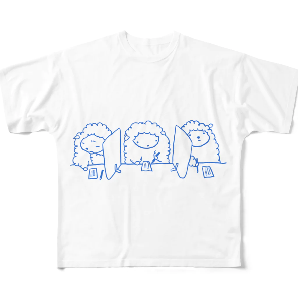 よしず・すだれの投票ヒツジ All-Over Print T-Shirt