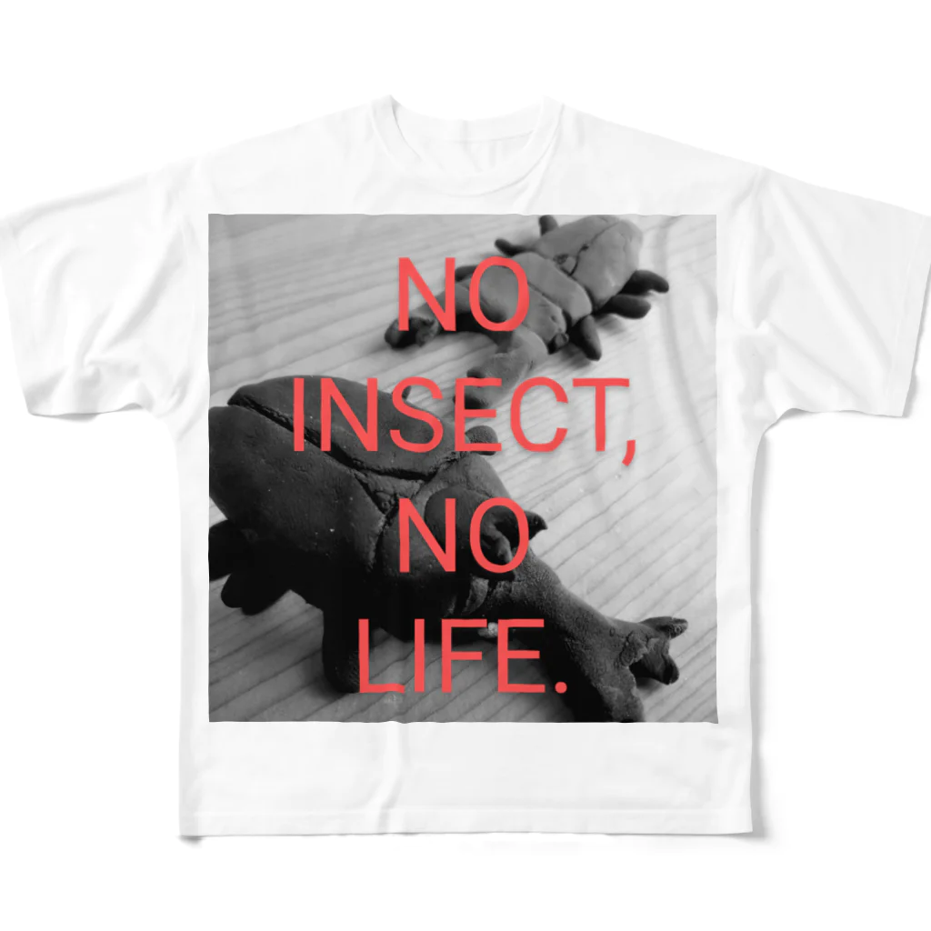 RIKYUのNO INSECT,NO LIFE.Tシャツ All-Over Print T-Shirt