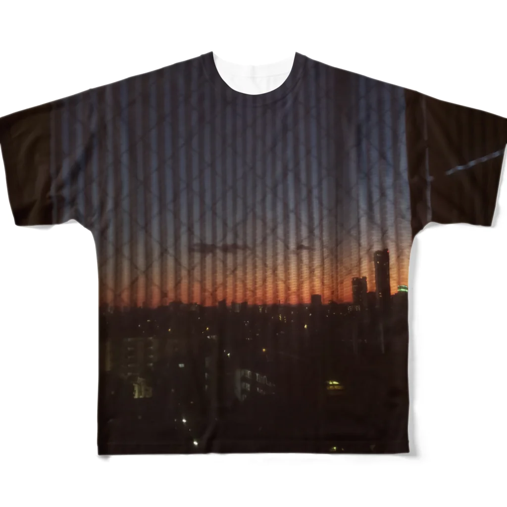 caの夕暮れ フルグラフィックTシャツ