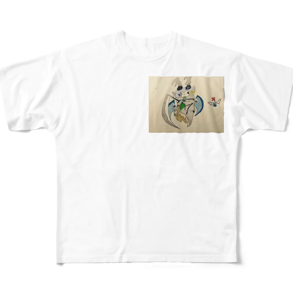 伊波の気まぐれ( ˙꒳​˙  )の死神の猫 All-Over Print T-Shirt