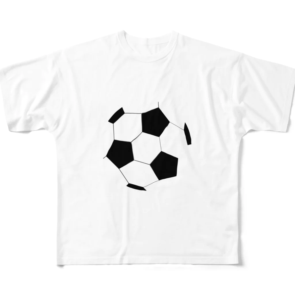 chicodeza by suzuriのサッカーボール フルグラフィックTシャツ
