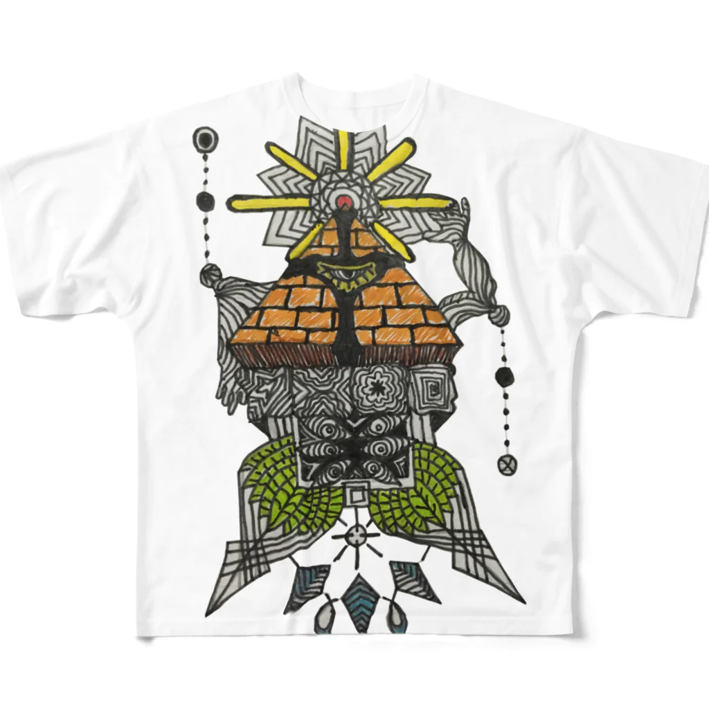 aGAP  のトライガングル All-Over Print T-Shirt