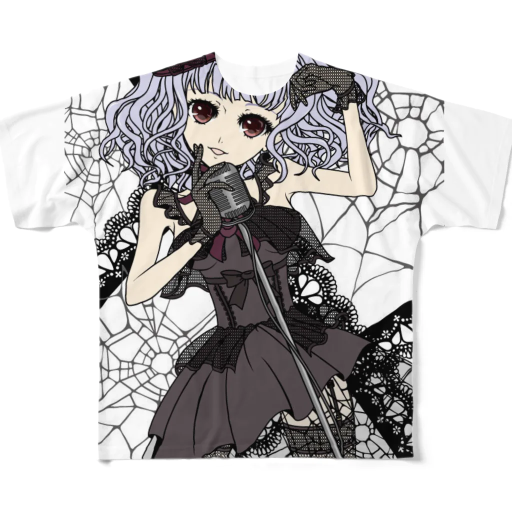 加藤 光雲のPunk&Lolita All-Over Print T-Shirt