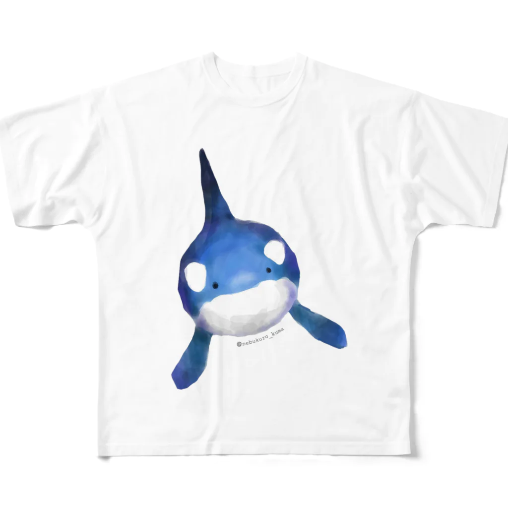 nebukuro_kuma_shopのシャチTシャツ All-Over Print T-Shirt