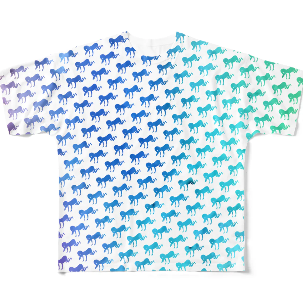 くちばし商会の鳥の群れ All-Over Print T-Shirt