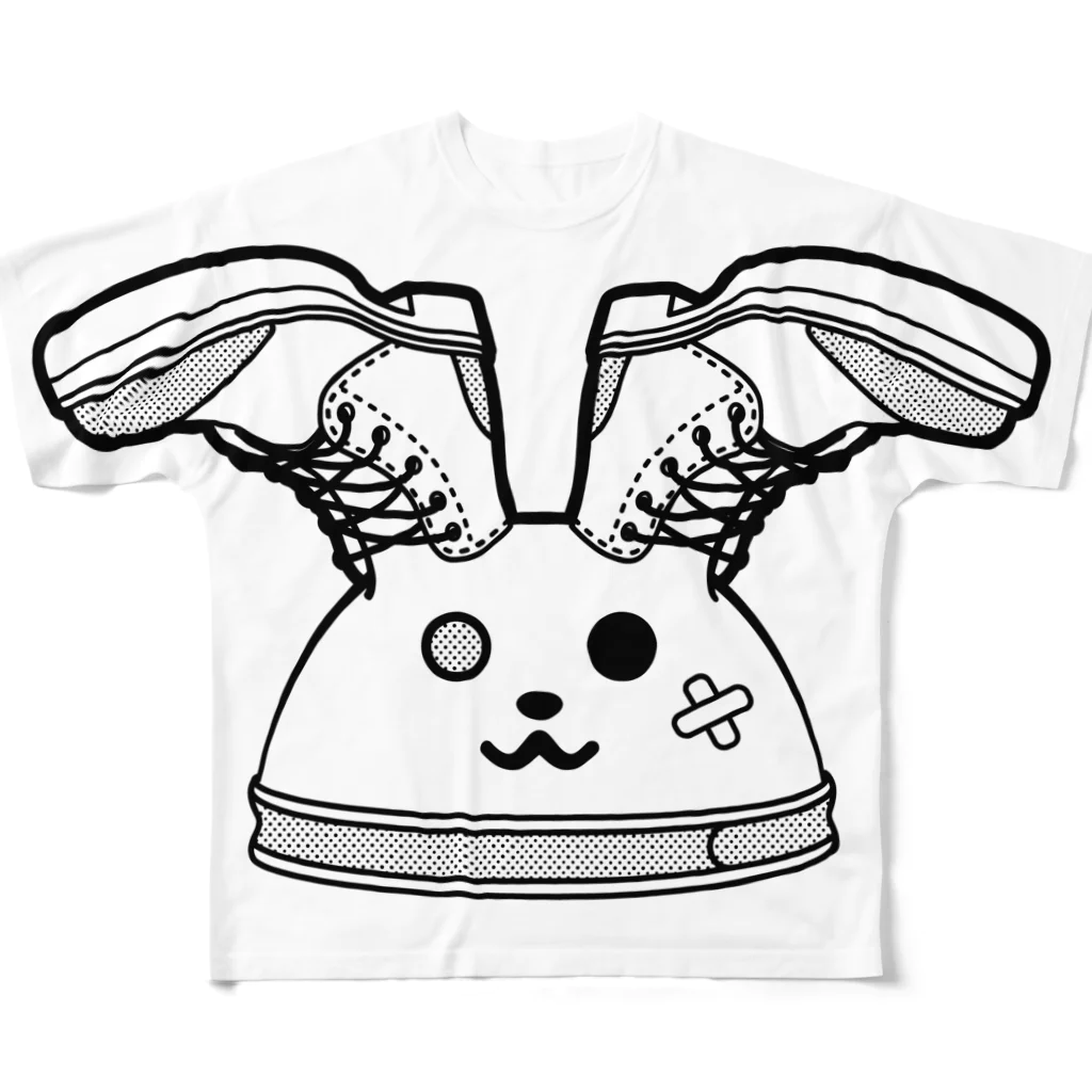 クリーチャーズのうさみみウォーク/コルセット All-Over Print T-Shirt