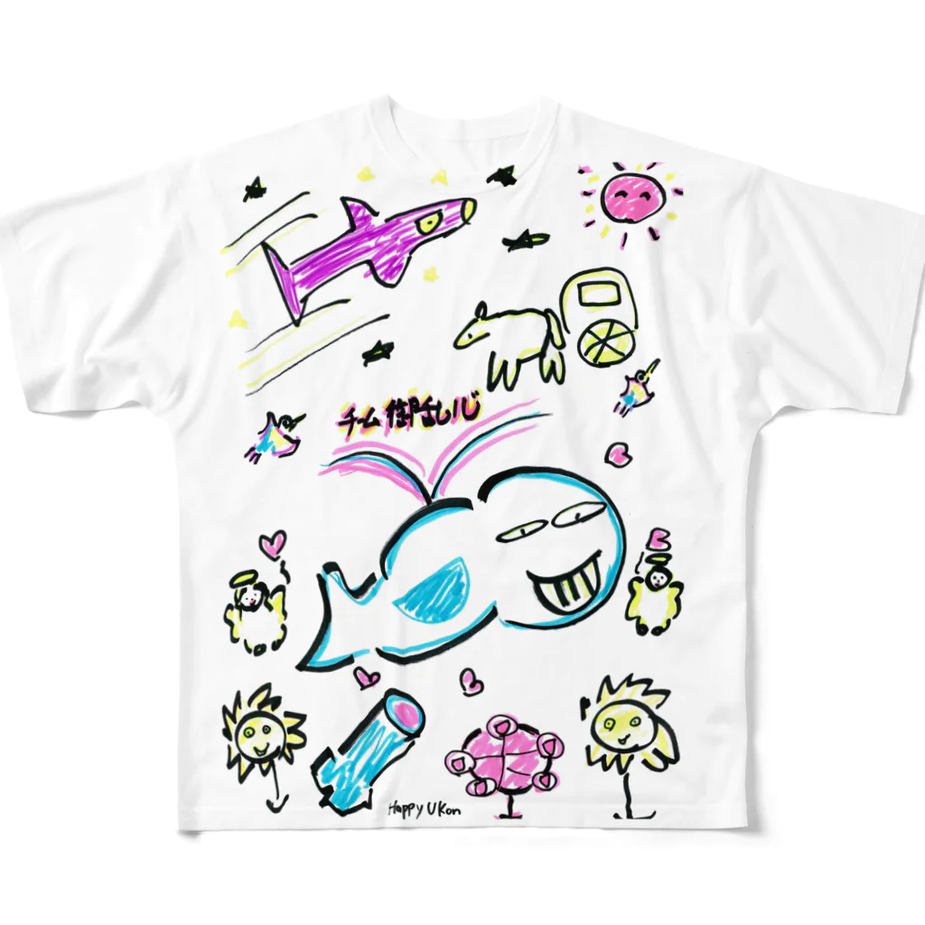 右近の御乱心ＳＨＯＰのみんなの魔法のランプグッズ All-Over Print T-Shirt