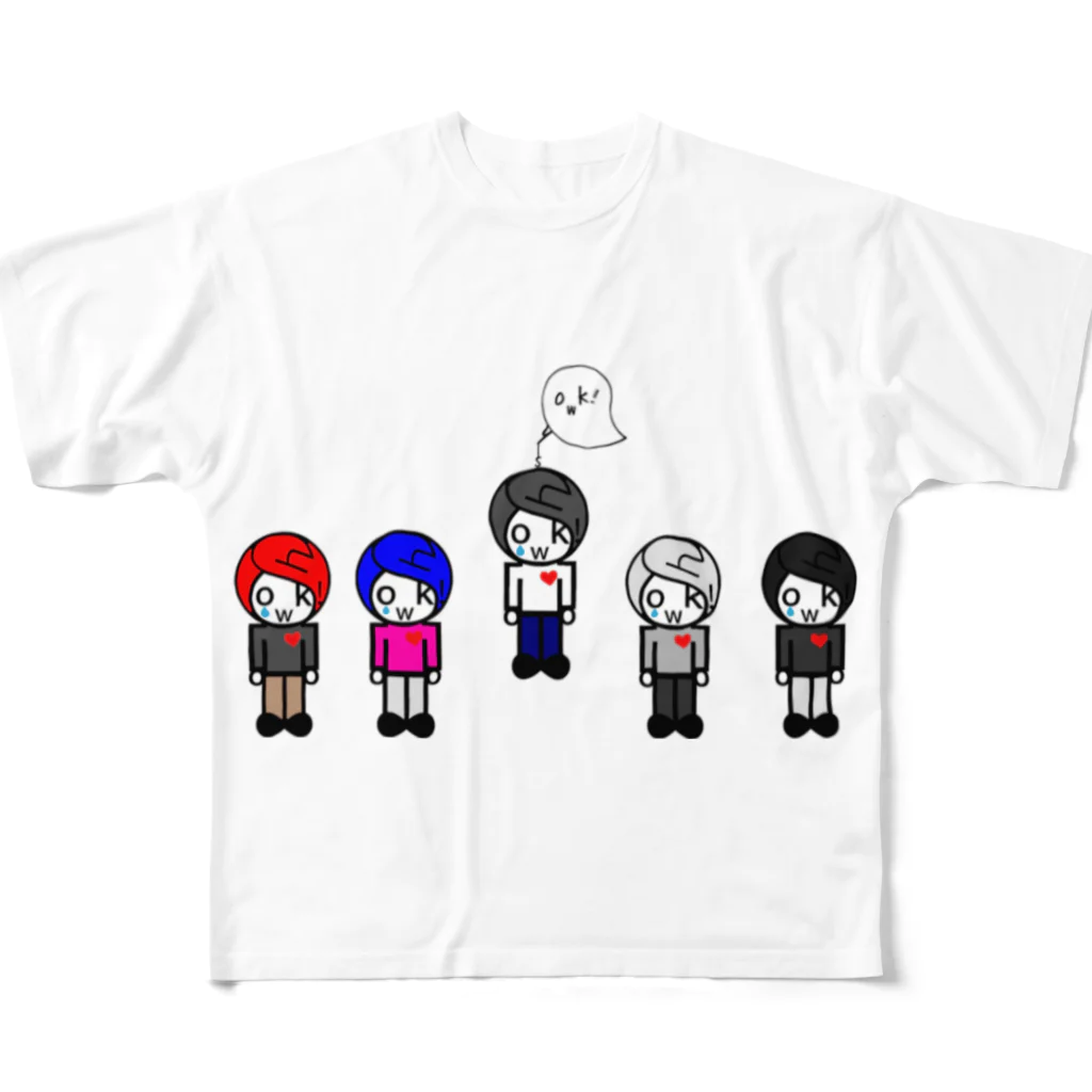 showki/ShokiKusakabe Officialgoodsのshowk!'s フルグラフィックTシャツ