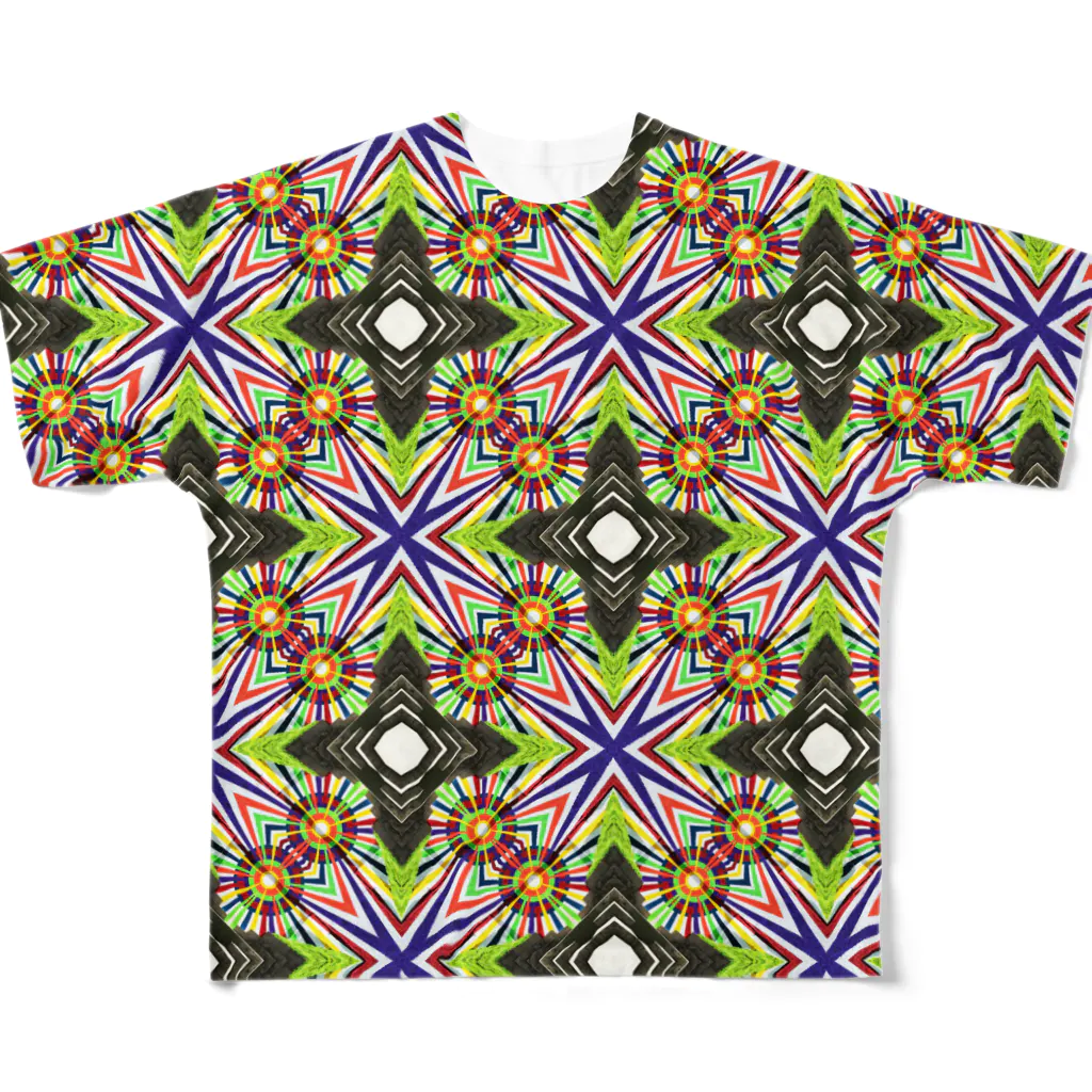 旅と、日記と、総柄。のブエノスアイレスのストリートアート All-Over Print T-Shirt