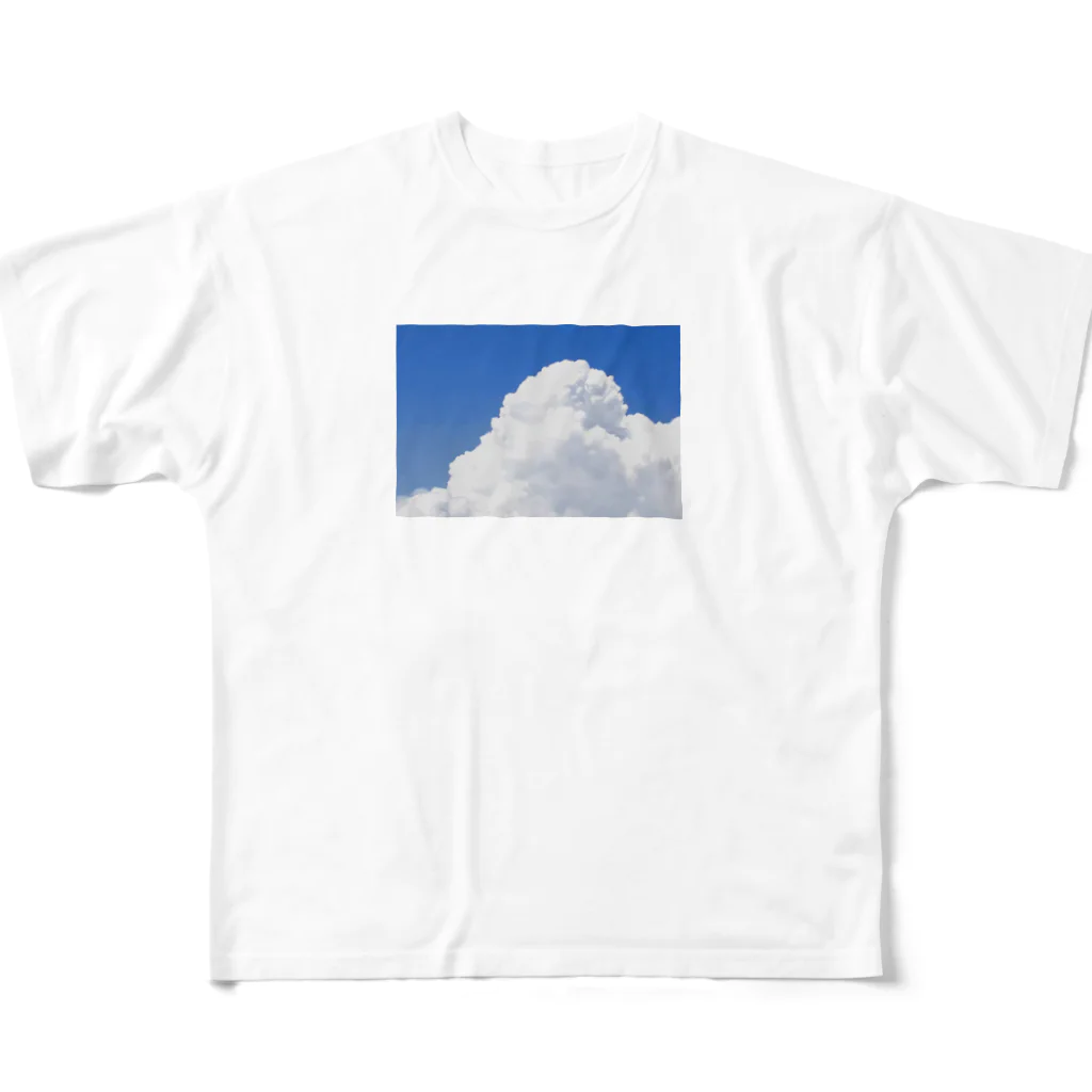 saru_pontaのBLUESKY All-Over Print T-Shirt