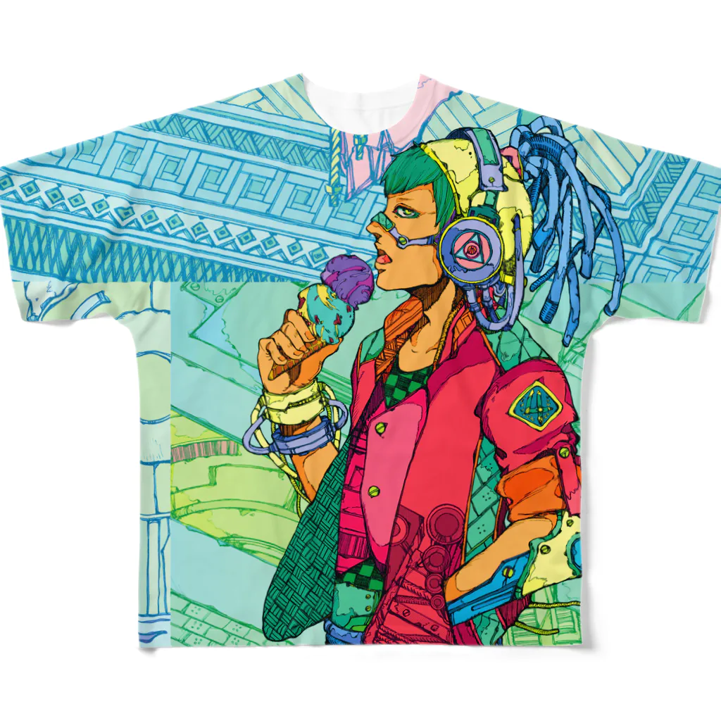 SHINN.U ONLINEのICE All-Over Print T-Shirt