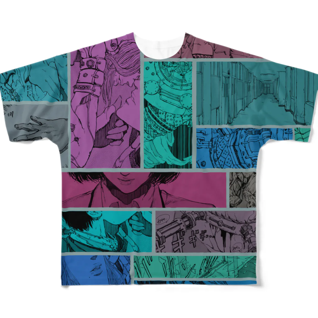 SHINN.U ONLINEのMANGA All-Over Print T-Shirt