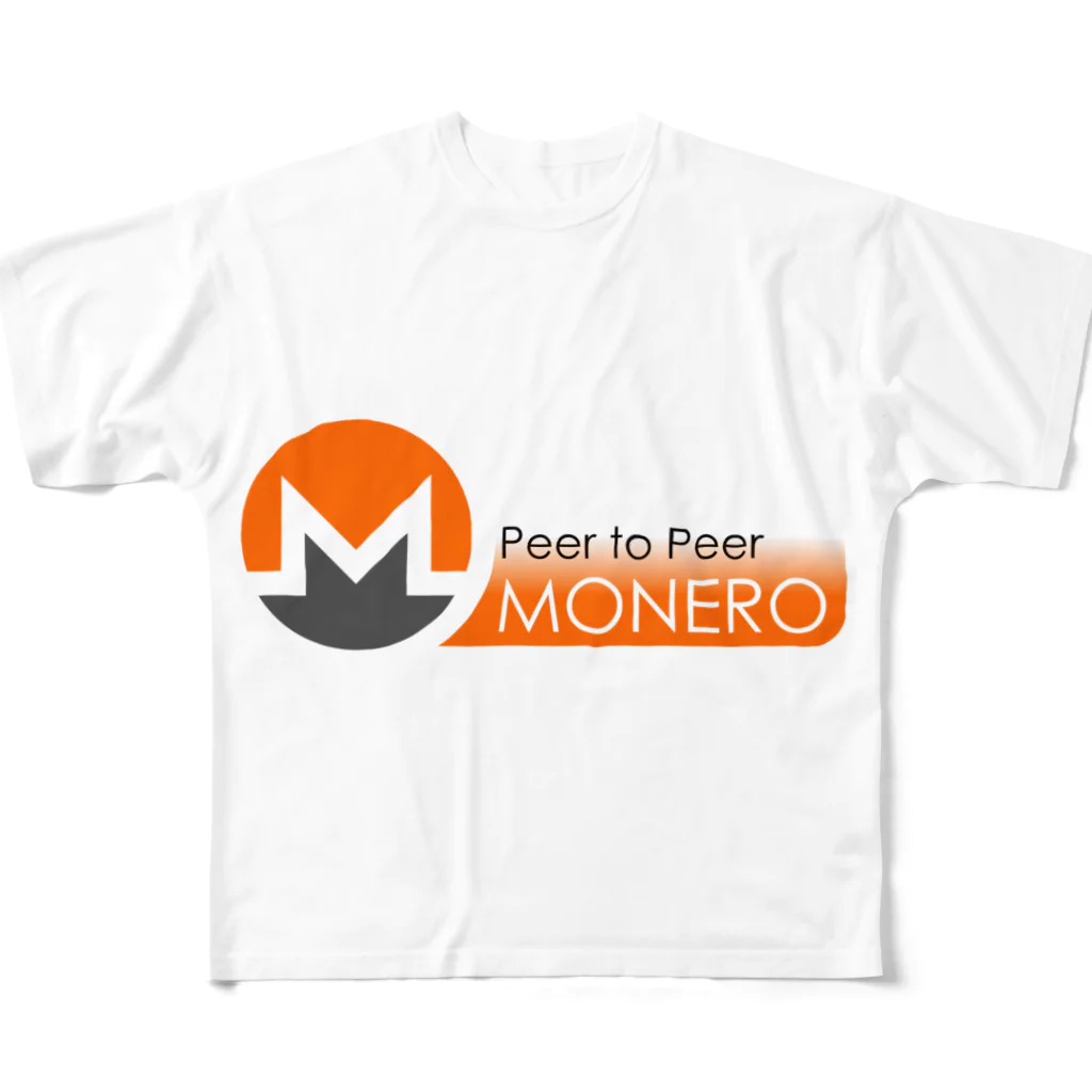 えしてんの仮想通貨 MONERO（モネロ） フルグラフィックTシャツ