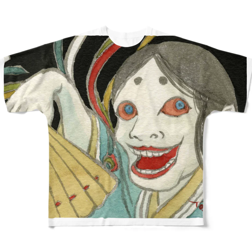 えしてんの時実月夜様作「青女房」 All-Over Print T-Shirt