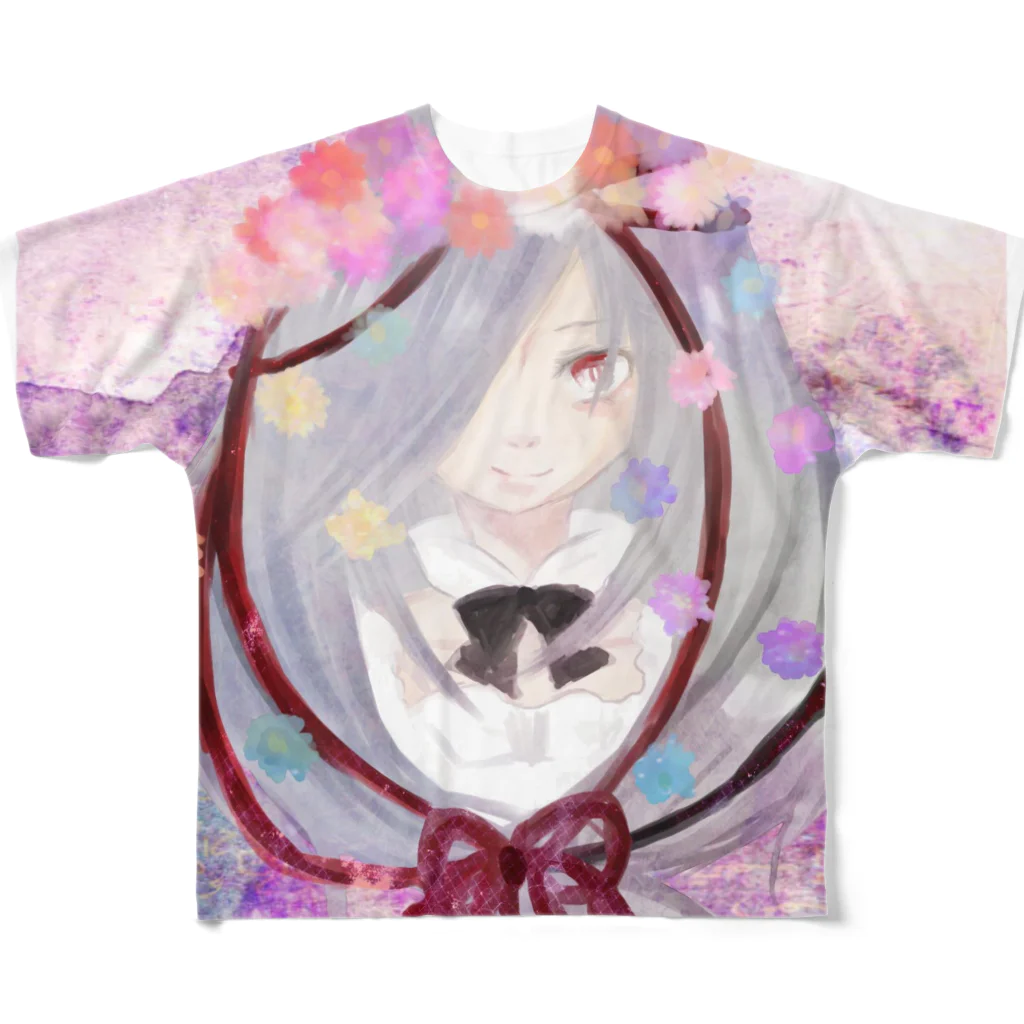 caTeaの華のショウジョ All-Over Print T-Shirt