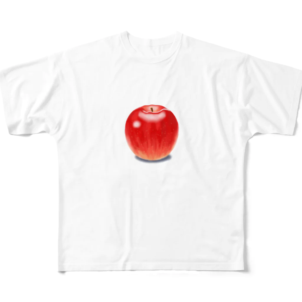 a-illustの手描きリンゴ🍎 All-Over Print T-Shirt