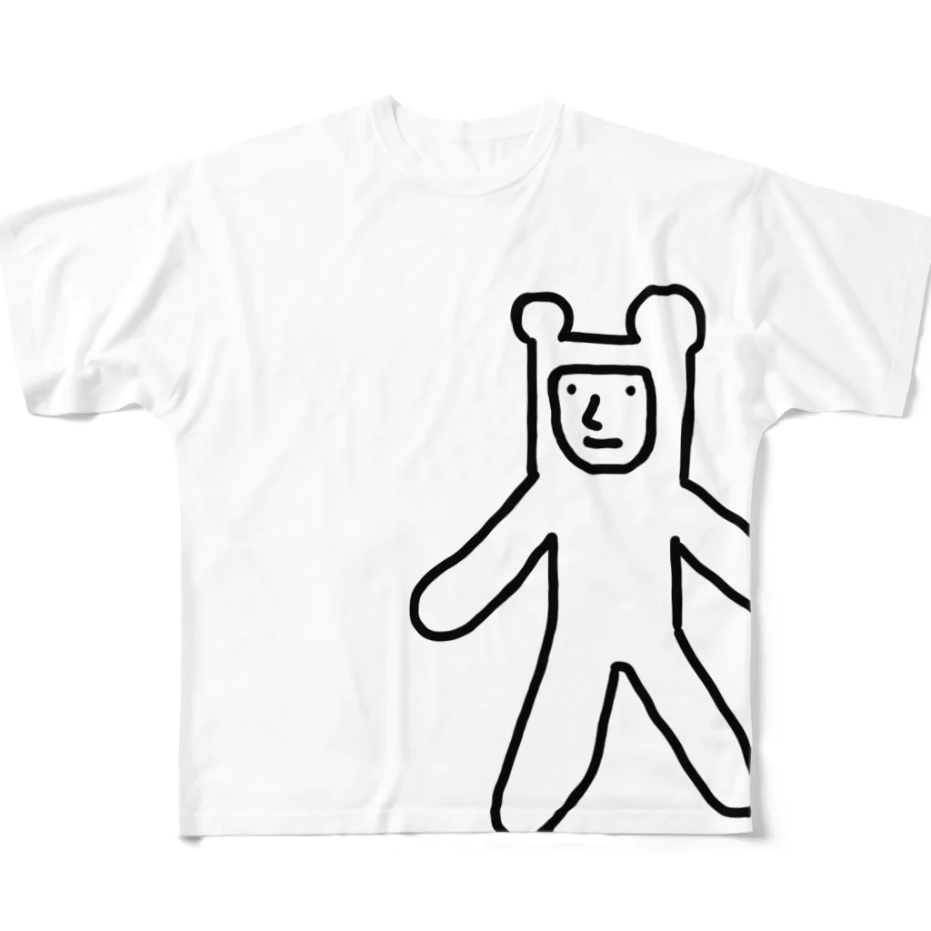 きりん　たかひろのクマさん All-Over Print T-Shirt