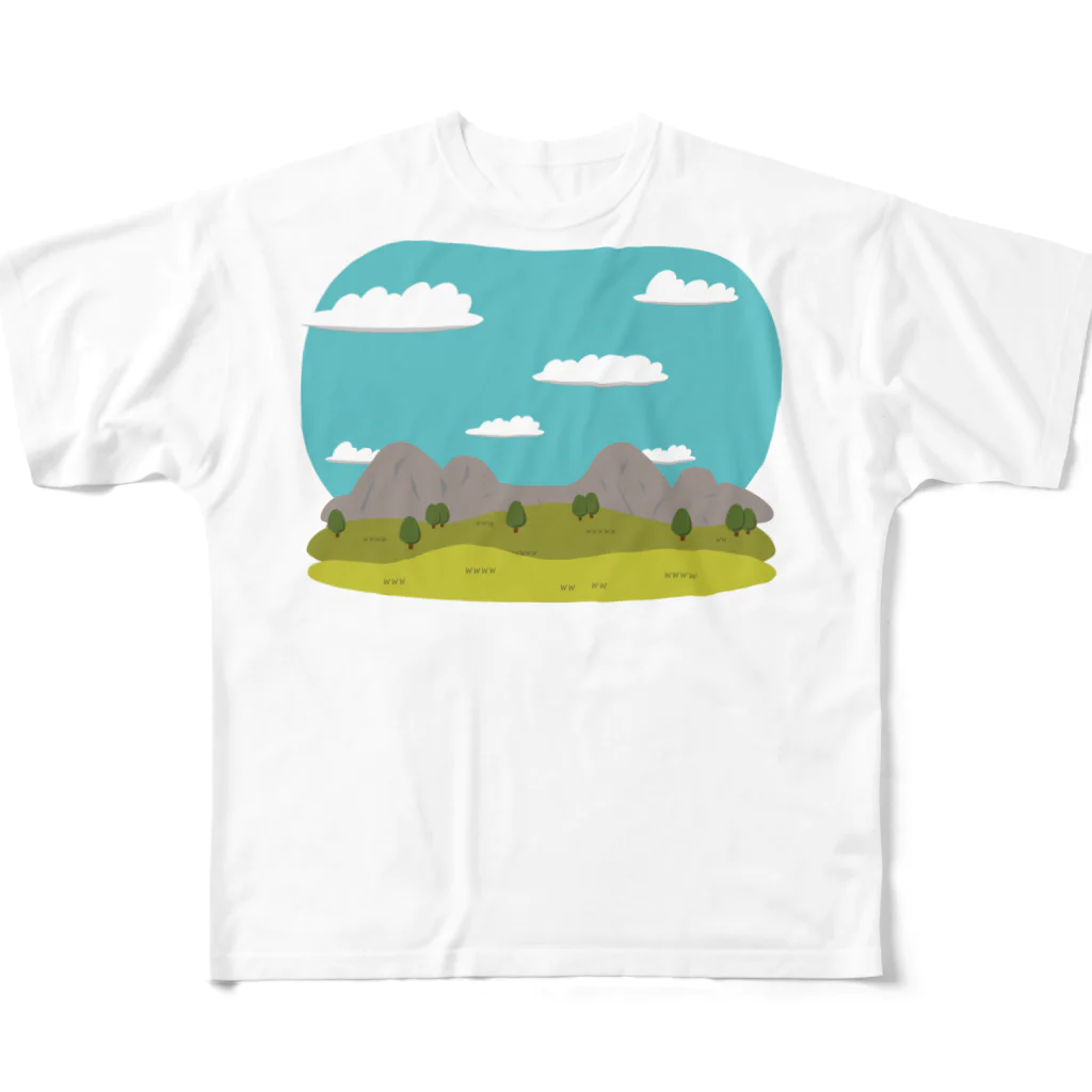 Favo.WorkのLandscapeMountain フルグラフィックTシャツ