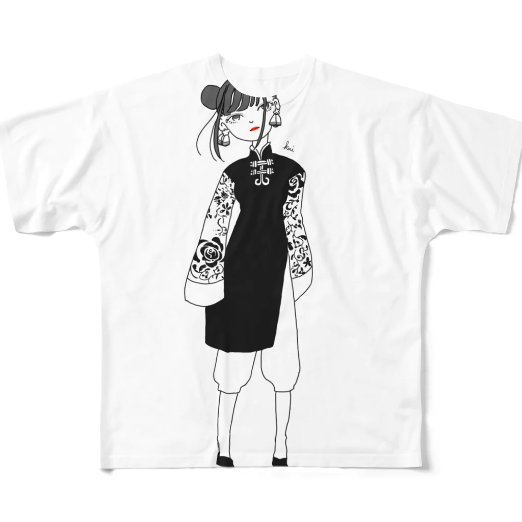 kai13nの娘娘 フルグラフィックTシャツ