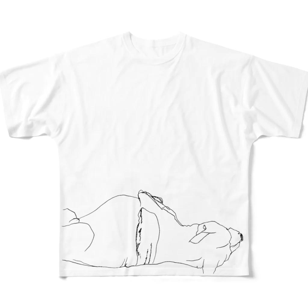 今日の白子のしらっＴ（午睡） フルグラフィックTシャツ