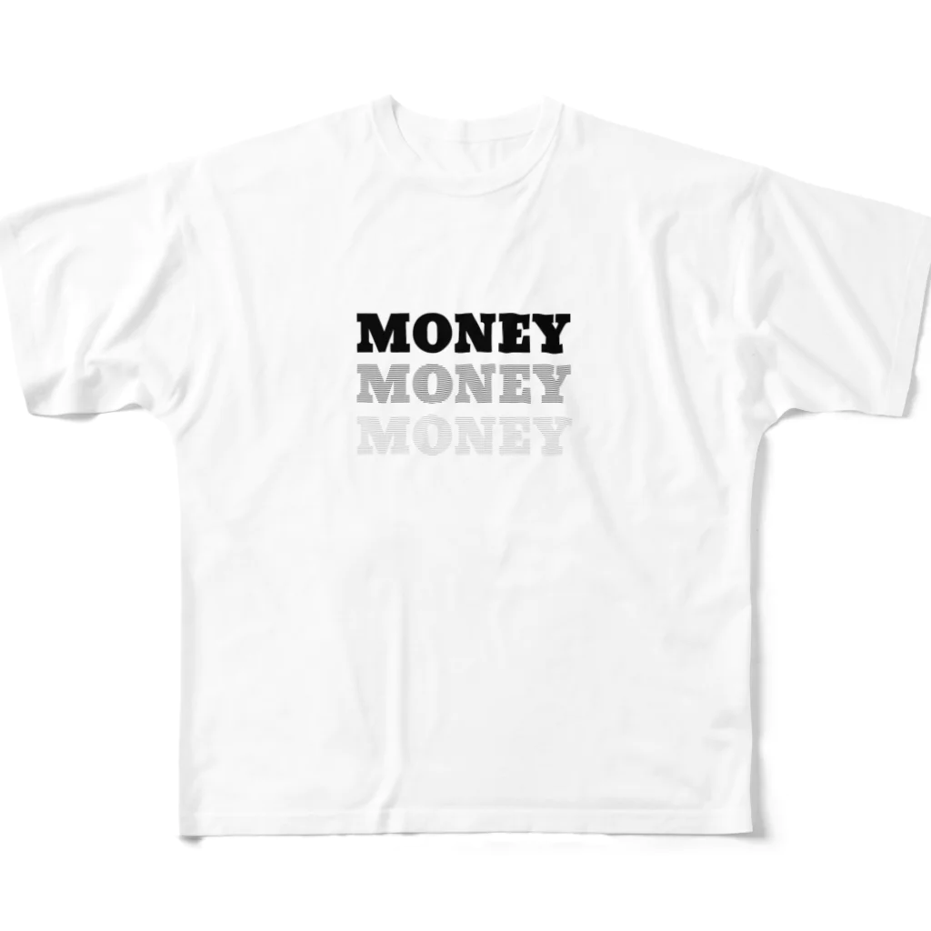 verseのDazzled by money フルグラフィックTシャツ