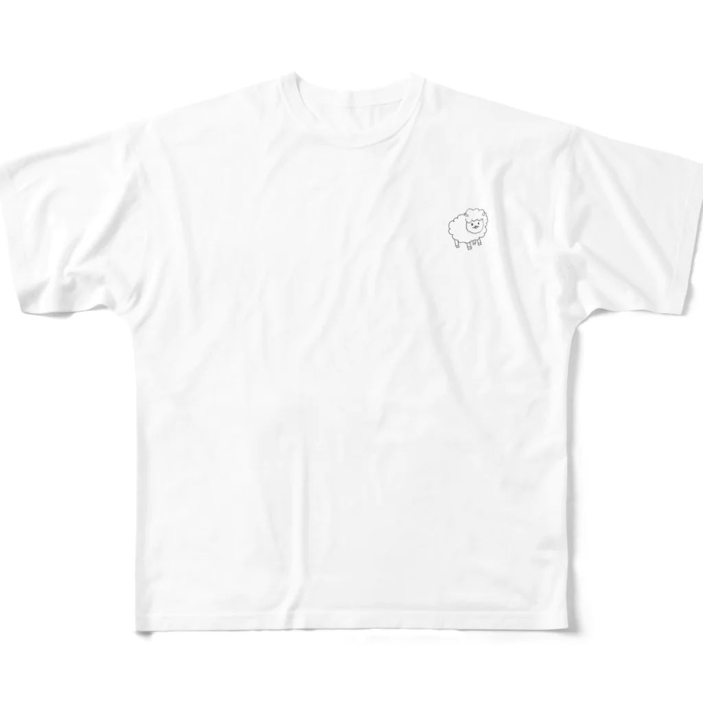 自己満足のひつじ（迷子） All-Over Print T-Shirt