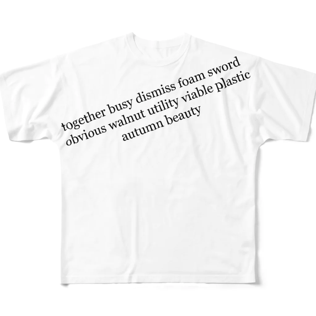 CRYPTOのシードフレーズ All-Over Print T-Shirt