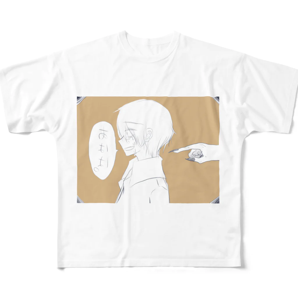 幽のカルテのうしろゆびくん フルグラフィックTシャツ