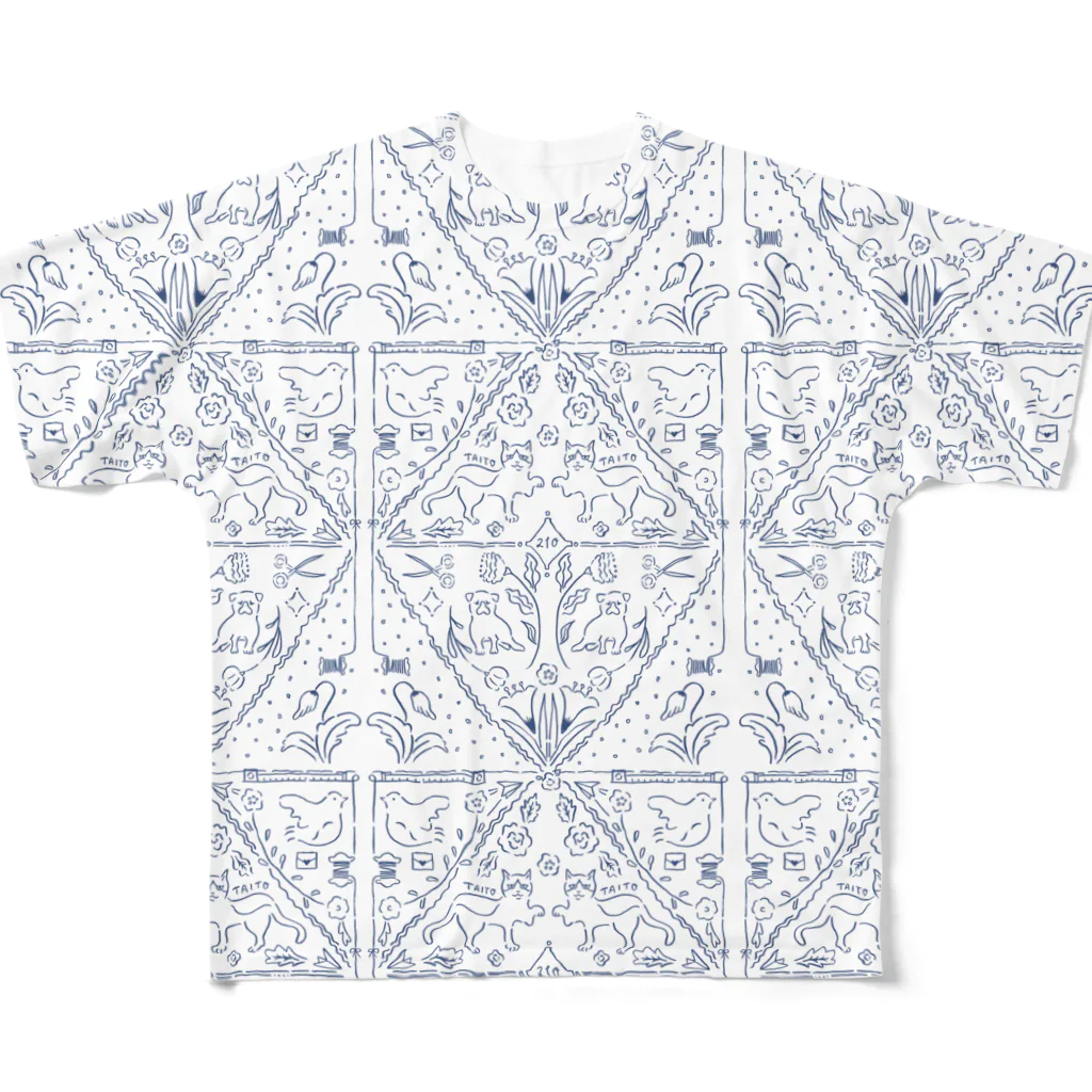 yukino apparel shopの『私のアトリエ』柄Tシャツ All-Over Print T-Shirt