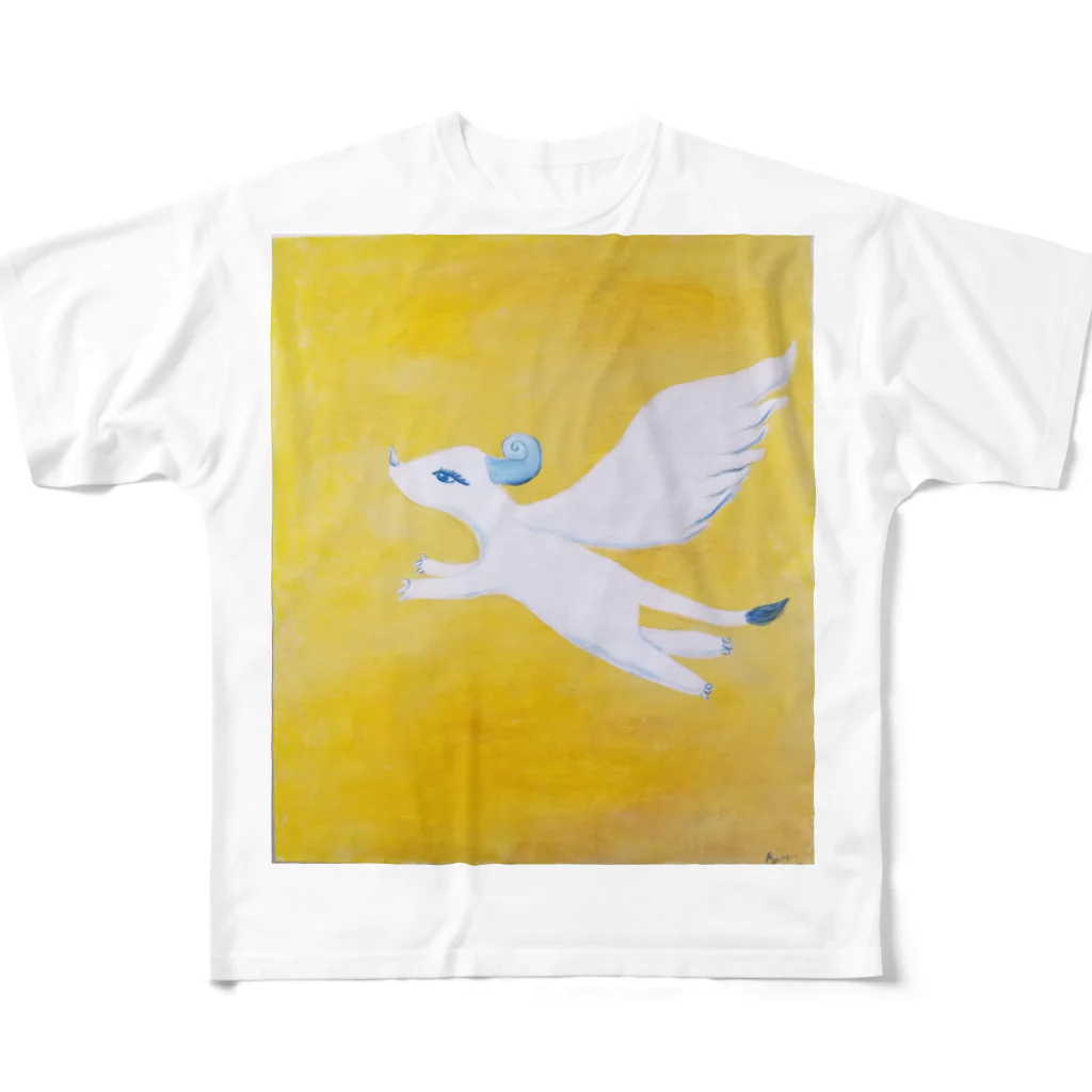 Ryo Nishikawaの真昼の翼 All-Over Print T-Shirt