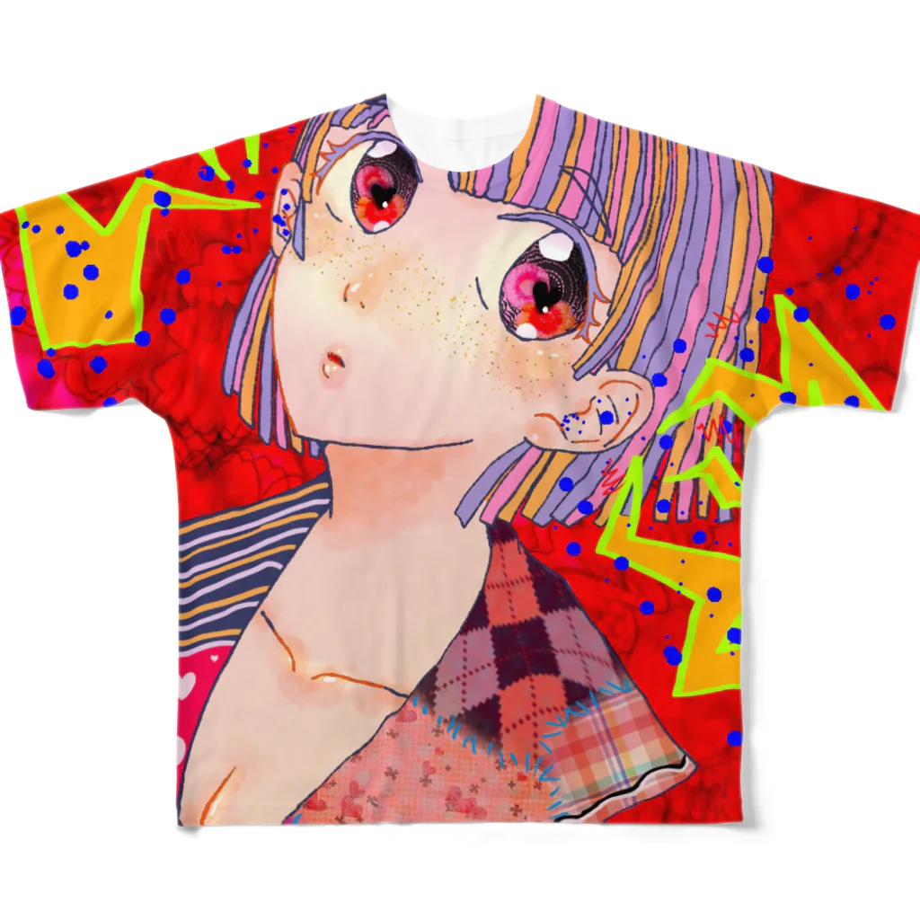 こうひの雑音 フルグラフィックTシャツ