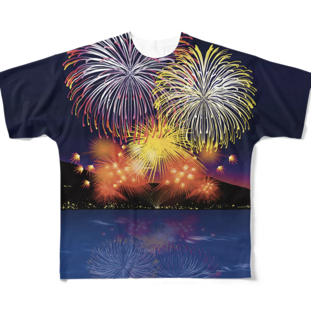 shigeruの打ち上げ花火 All-Over Print T-Shirt