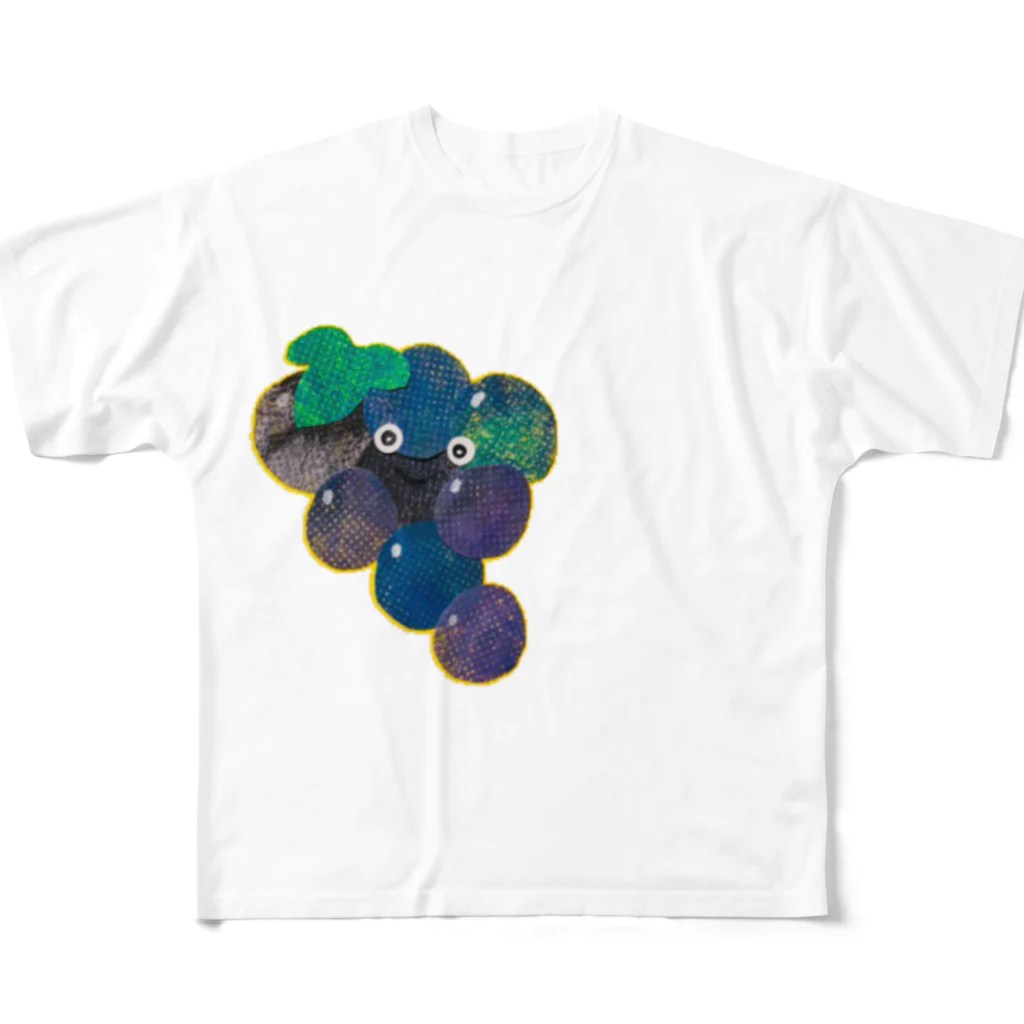 matsunomiのブドウ フルグラフィックTシャツ