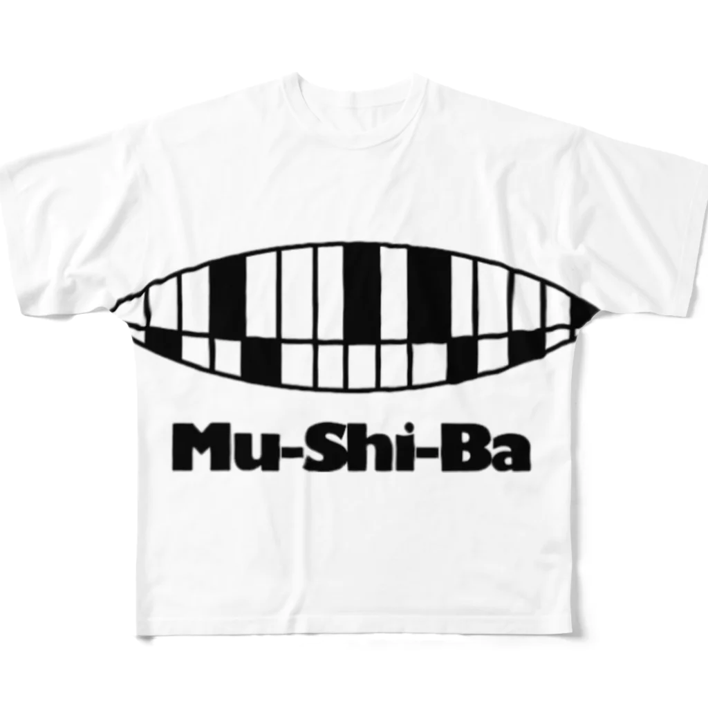 /4のMuShiBa フルグラフィックTシャツ