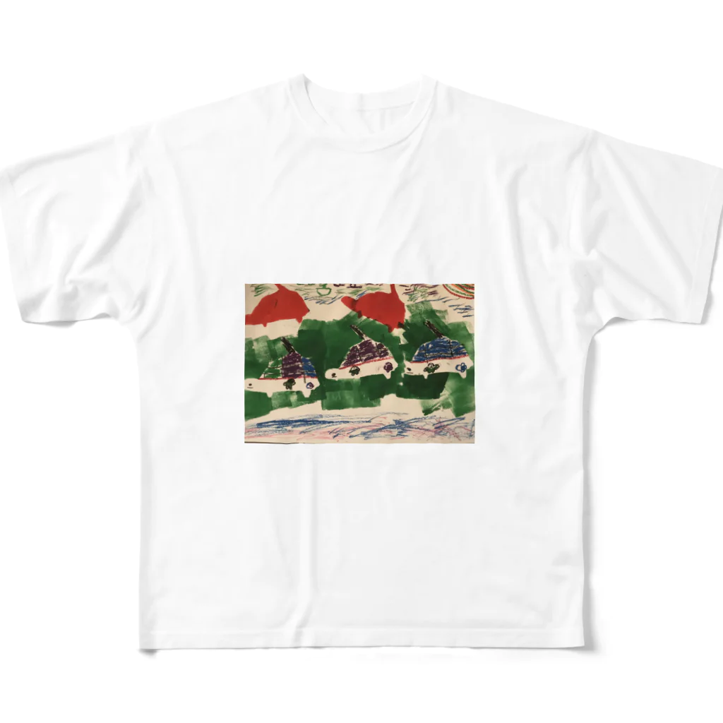 どせいさんのカメ戦車〜南北砂漠の旅〜 All-Over Print T-Shirt