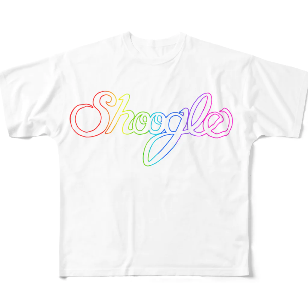 週刊少年ライジングサンズのShoogle(シューグル) Rainbow Line フルグラフィックTシャツ