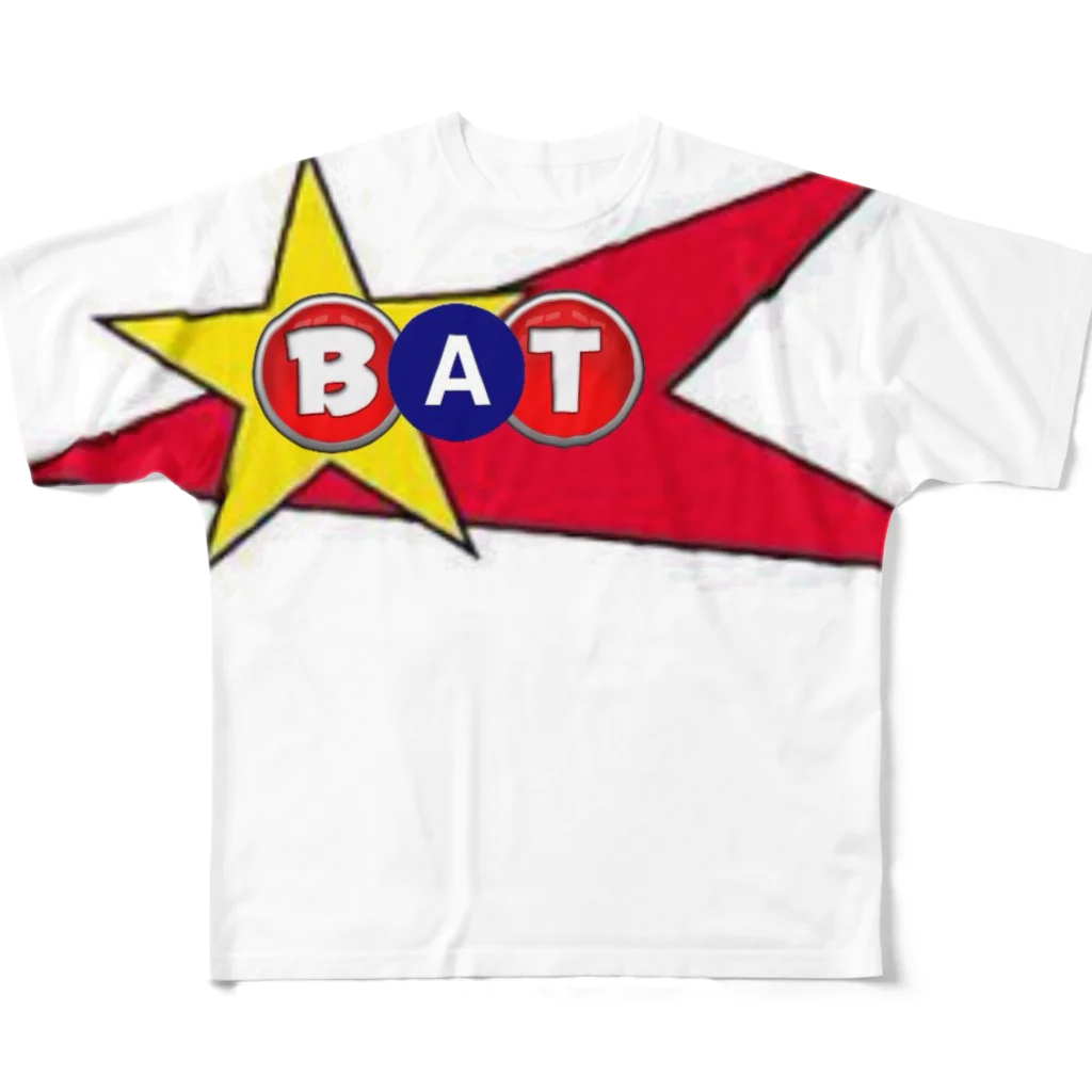 羽鷺のＢＡＴフルグラフィック All-Over Print T-Shirt