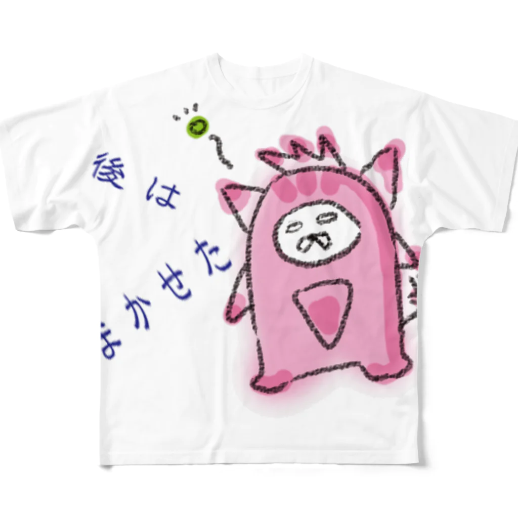 higemaru shopのにゃんコーエン２ フルグラフィックTシャツ