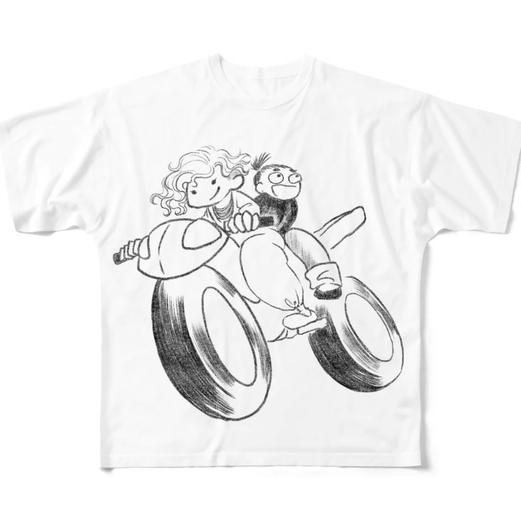 もふもふもっふもふのもふハルタバイク！！ All-Over Print T-Shirt