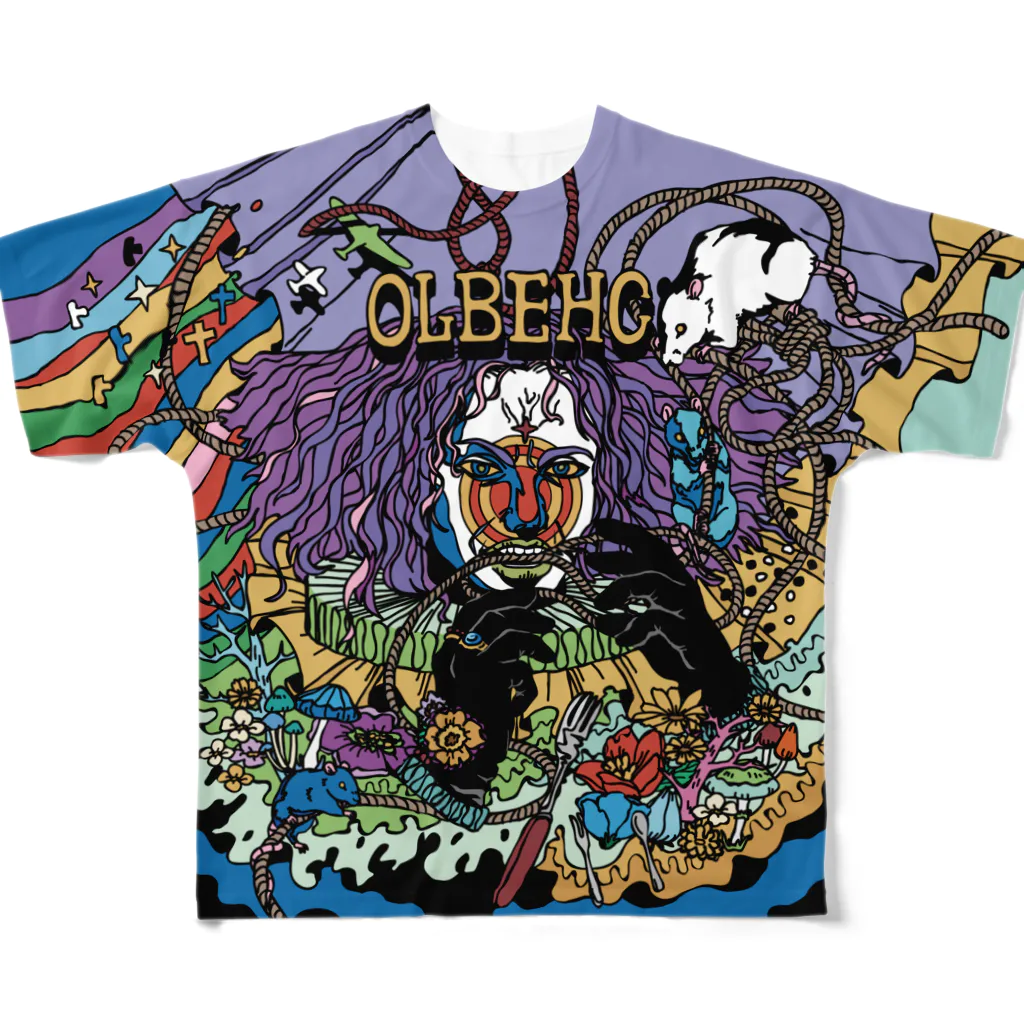 CHEBLOのOLBEHC【Dark B】 All-Over Print T-Shirt