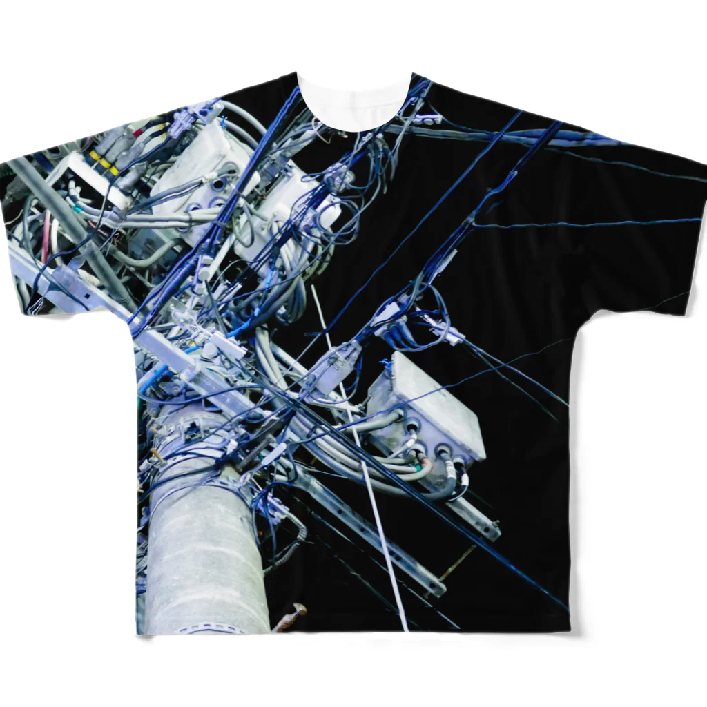 石山蓮華のフルグラフィック！中野いい電線 All-Over Print T-Shirt