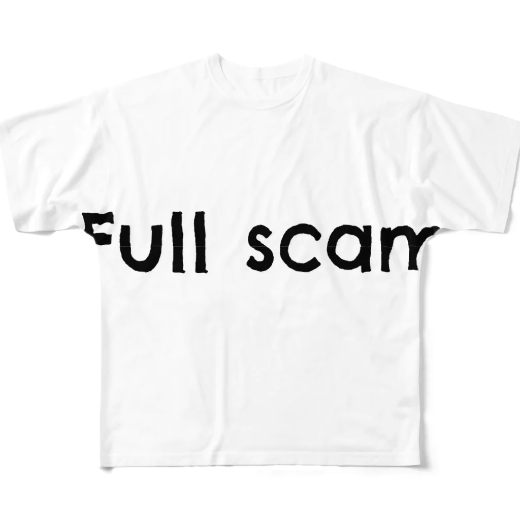 みんなで笑顔のfull scam フルグラフィックTシャツ