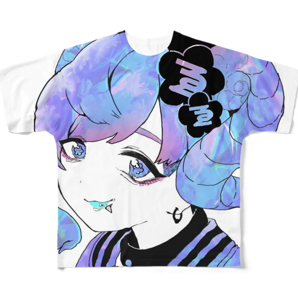 くろゑあんずのくろゑちゃんTシャツ All-Over Print T-Shirt