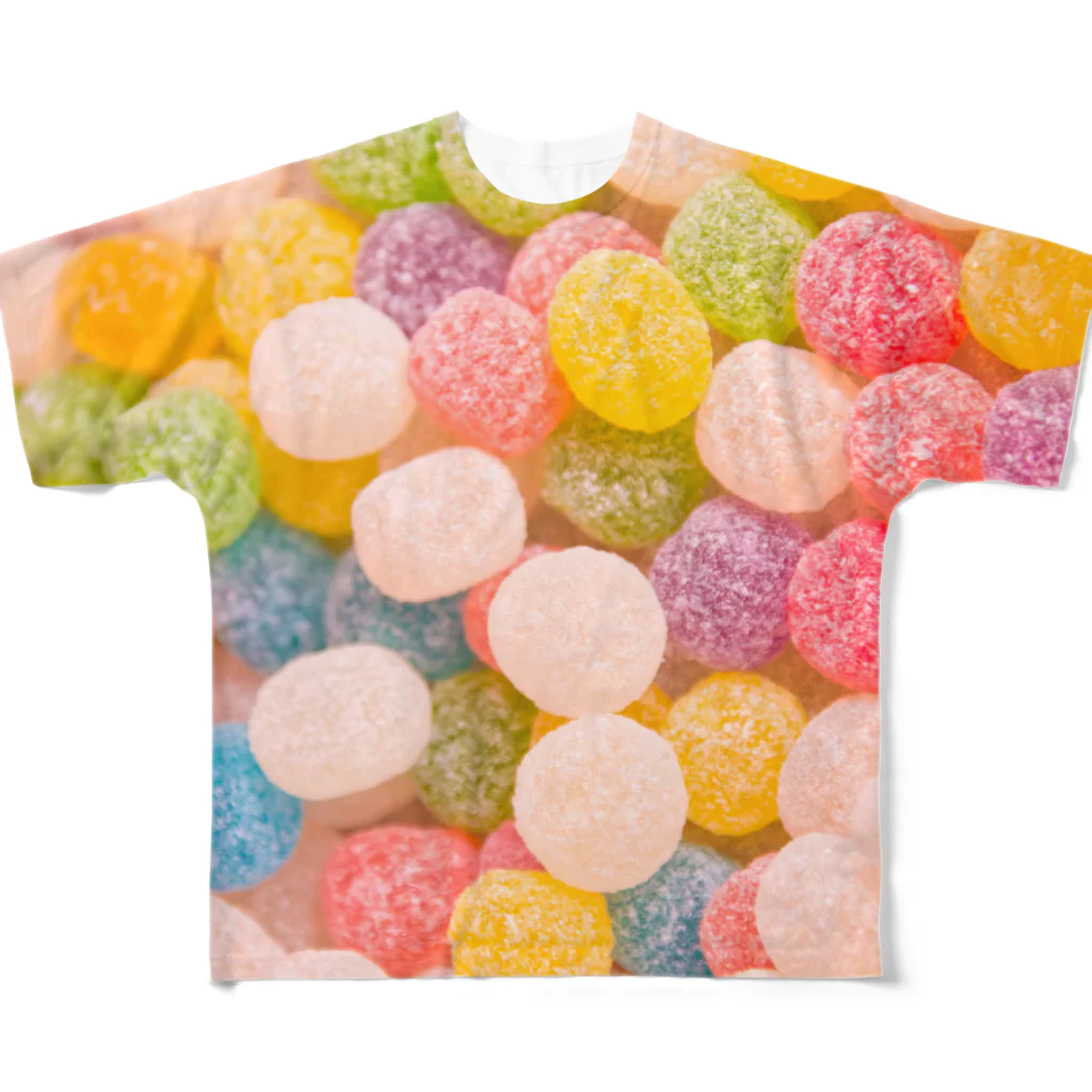 Loopの飴（アメ）🍬 フルグラフィックTシャツ