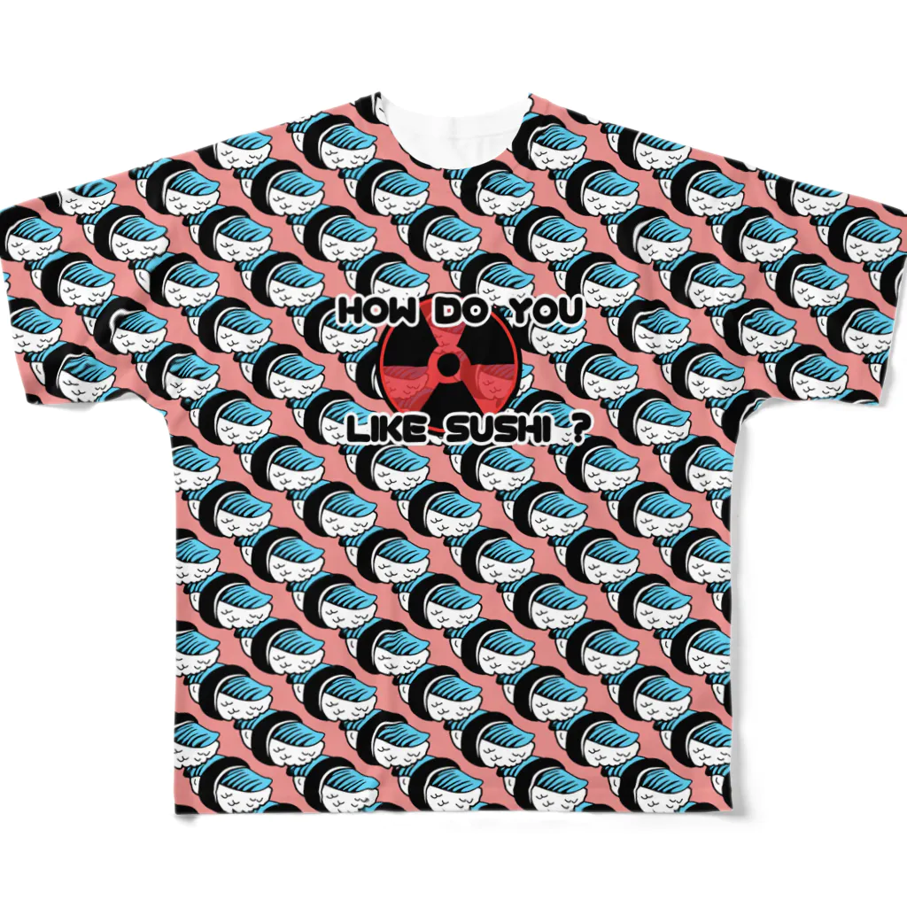 ART COLORE [アールコロレ]のhow do you like sushi? All-Over Print T-Shirt