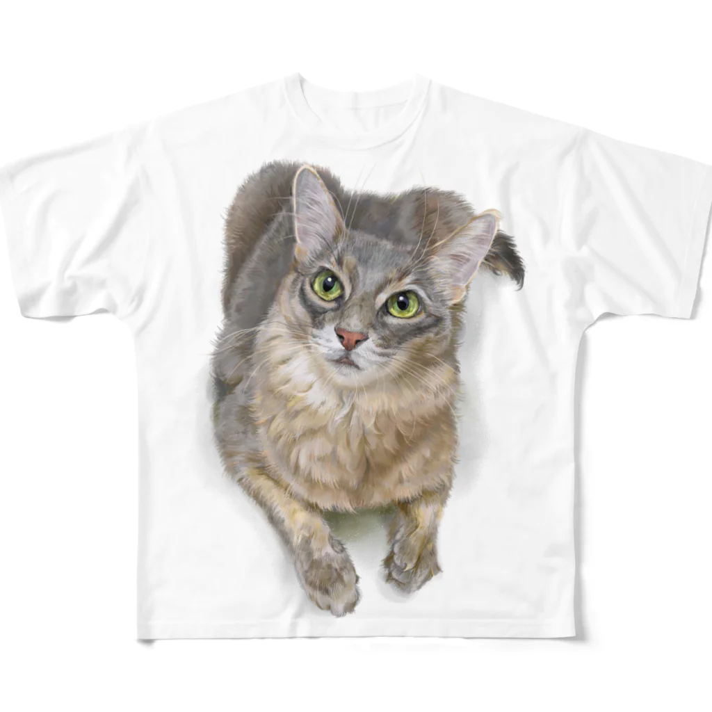 ladycat4のjade フルグラフィックTシャツ