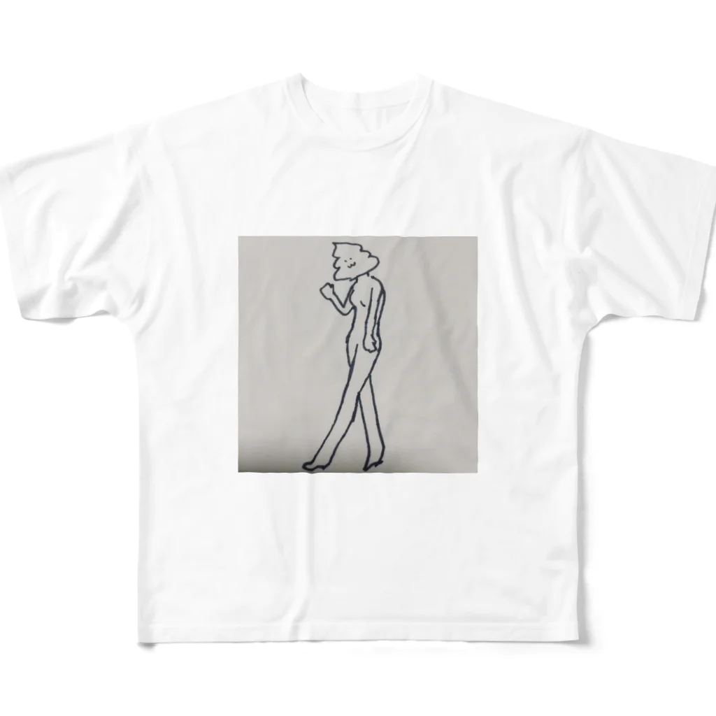 遣隋使の書斎の女の子 All-Over Print T-Shirt