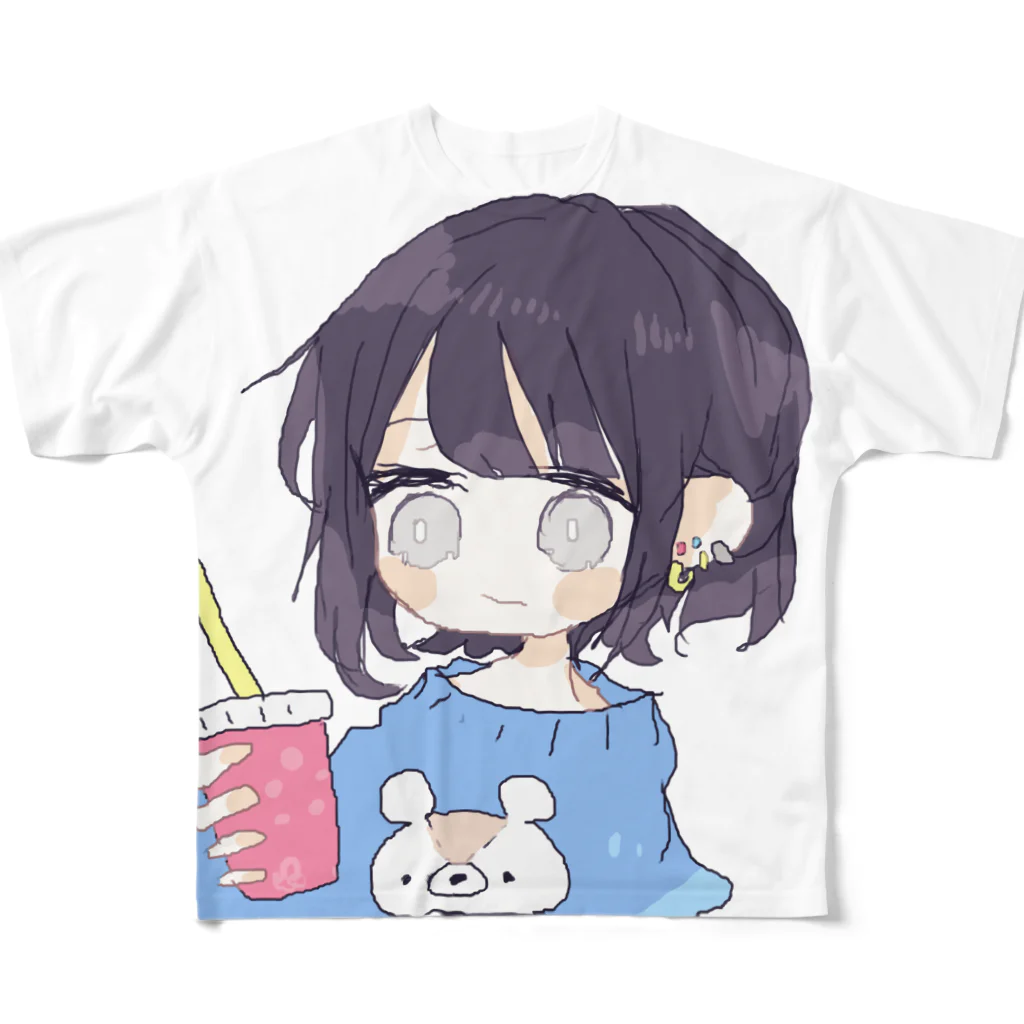 pprてんとのブルーな気分 フルグラフィックTシャツ