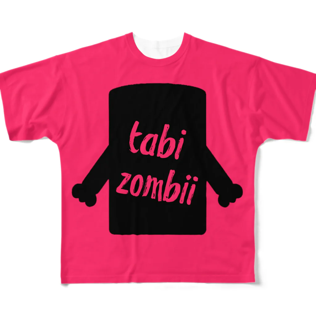 TMD ONLINE STORAGEのtabizombiiii All-Over Print T-Shirt